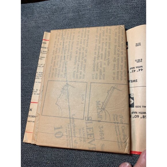 Vintage McCalls 3464 Sewing Pattern 1970s Dresses Cardigan Size 10 uncut - Picture 3 of 5